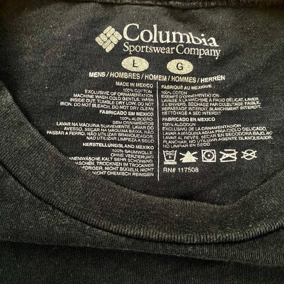 Columbia Men's Blue T-Shirt L - Picture 6 of 6